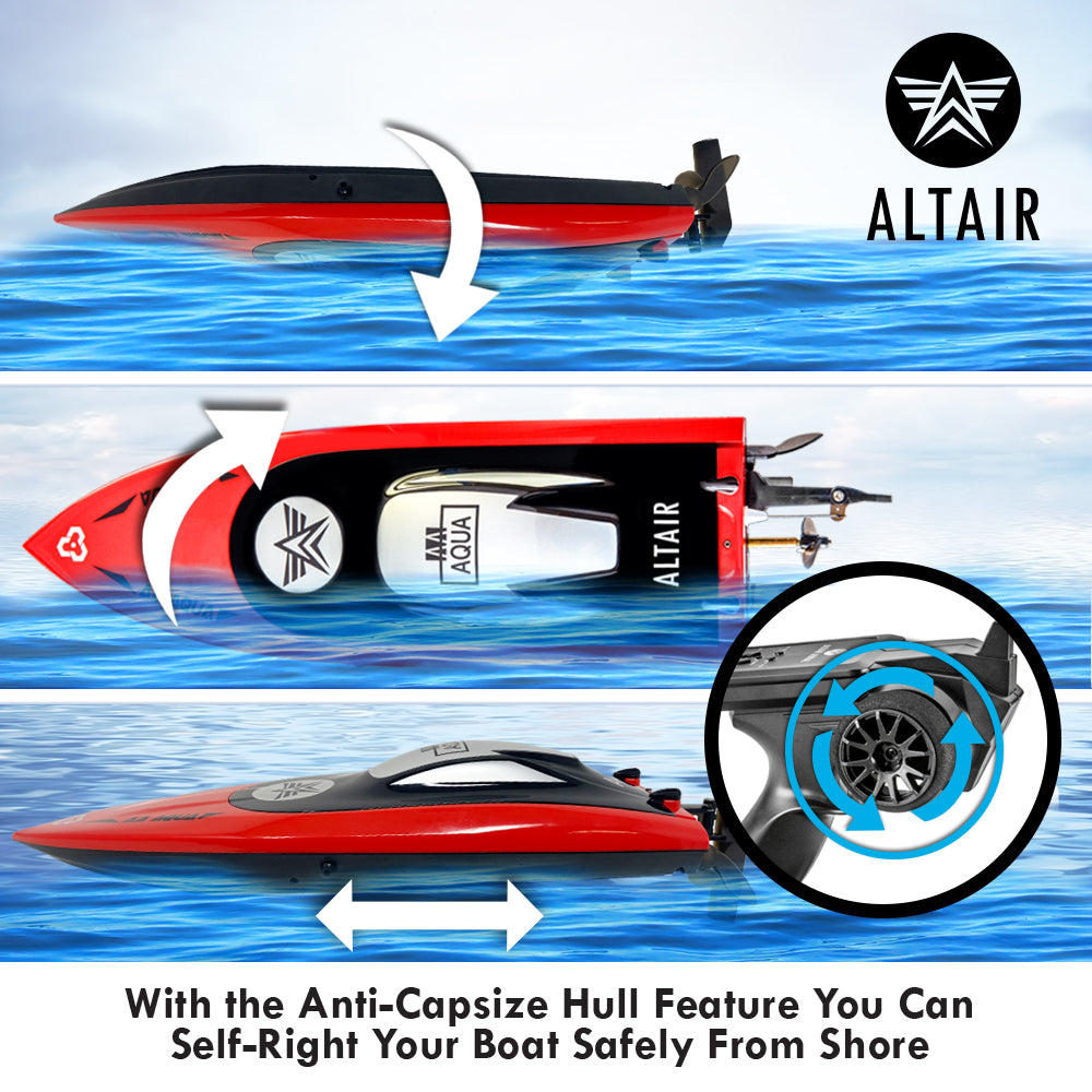 Altair AA102 RED Aqua RC Boat: Great Gift for Kids and Adults, Anti-Ca –  Altair Aerial