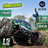 Altair Power Pro RC Truck - Off-Road 4x4 Remote Control Electric Monster Truck